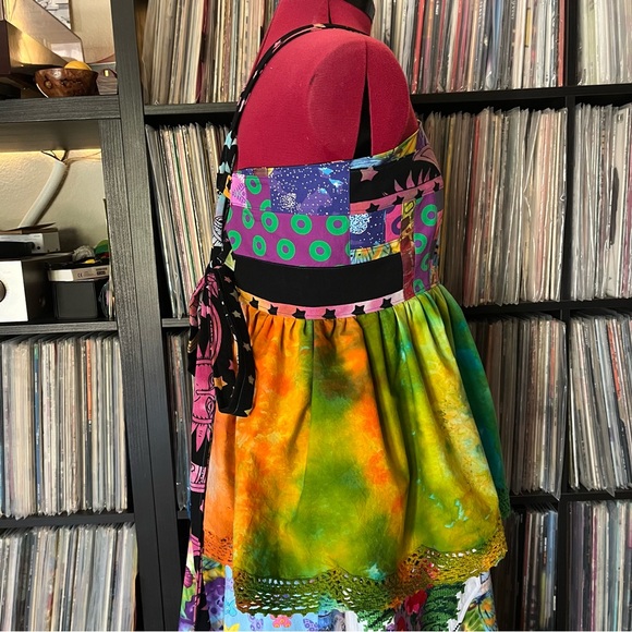 Apron top corset open back festival Fishman donuts phish ice dyed ♻️⭕️🌈 - Picture 6 of 10